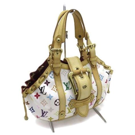 Theda cloth handbag Louis Vuitton Multicolour in Cloth 